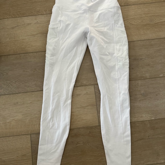 Fabletics White High-Waisted Leggings - Picture 1 of 1